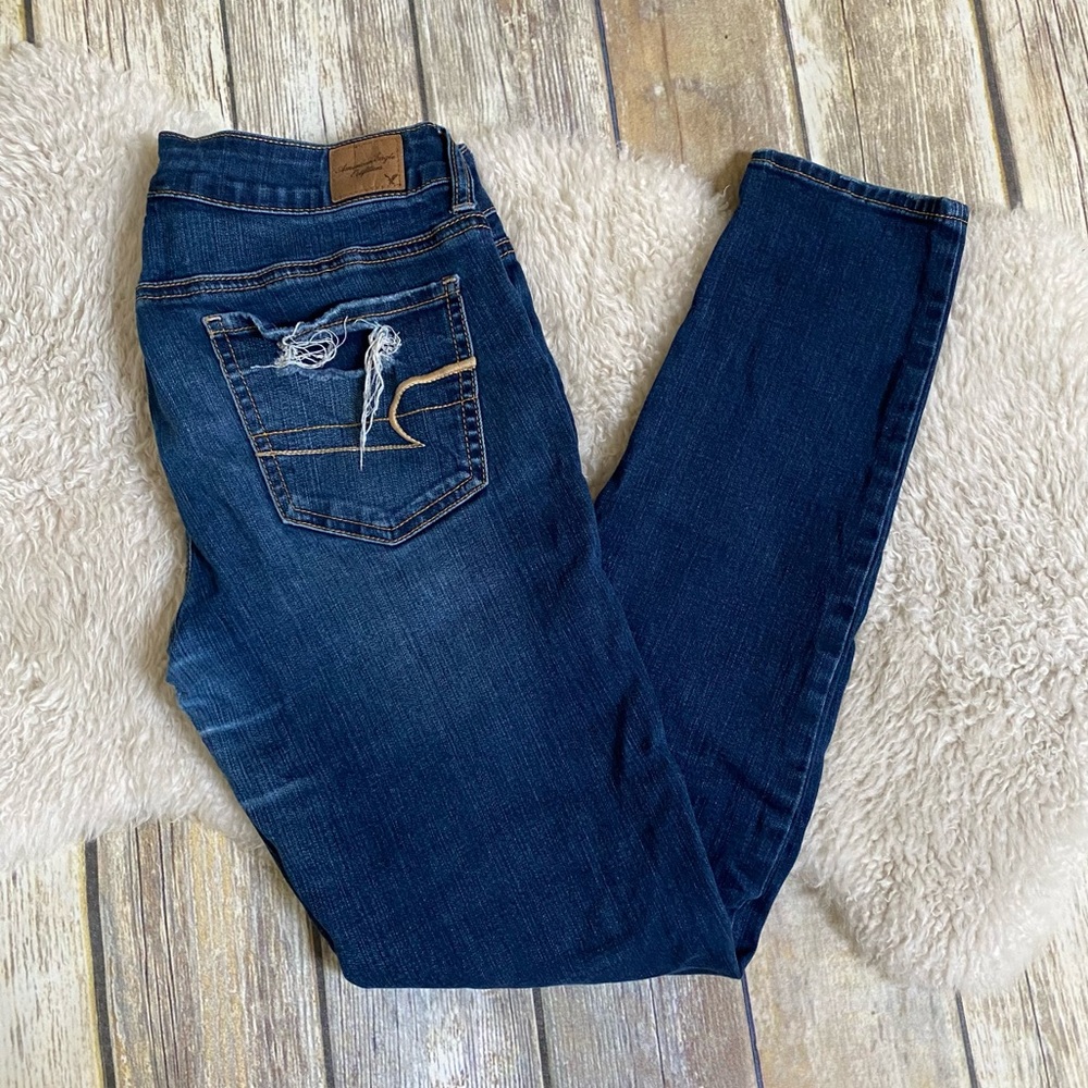 American Eagle Distressed Super Stretch Jeggings - Picture 11 of 11